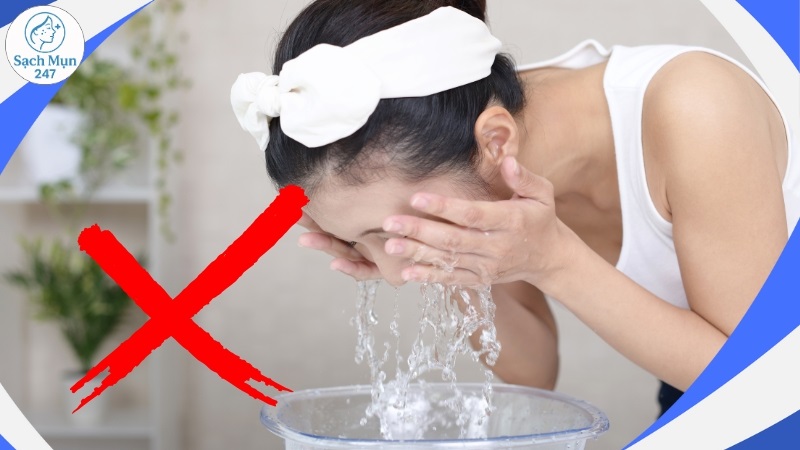 không rửa mặt càng nhiều