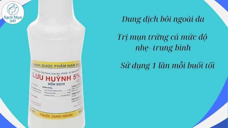 lưu huỳnh với nồng độ thấp (3-5%)