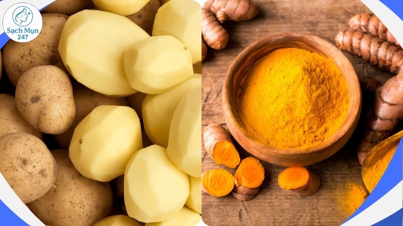 Khoai tây kết hợp bột nghệ