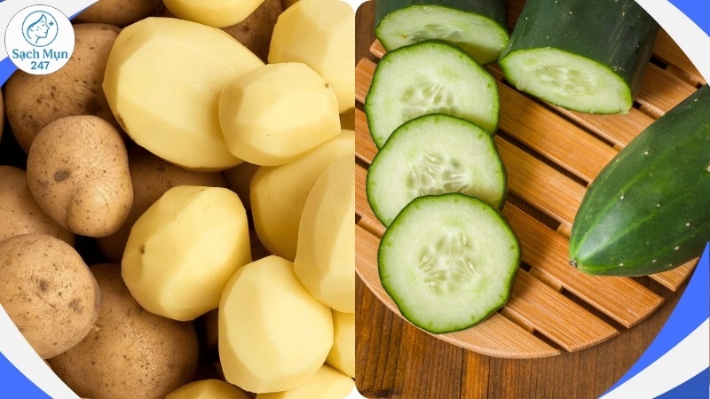 Khoai tây và dưa chuột