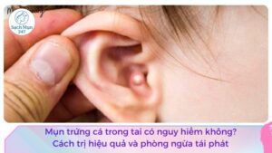 Mụn trứng cá trong tai