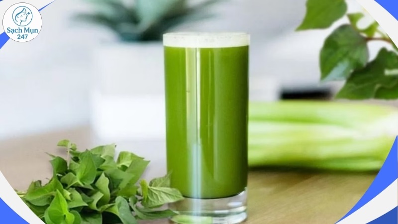 nước ép rau diếp cá