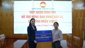 lg clinic ủng hộ 200 triệu bão lũ miền trung