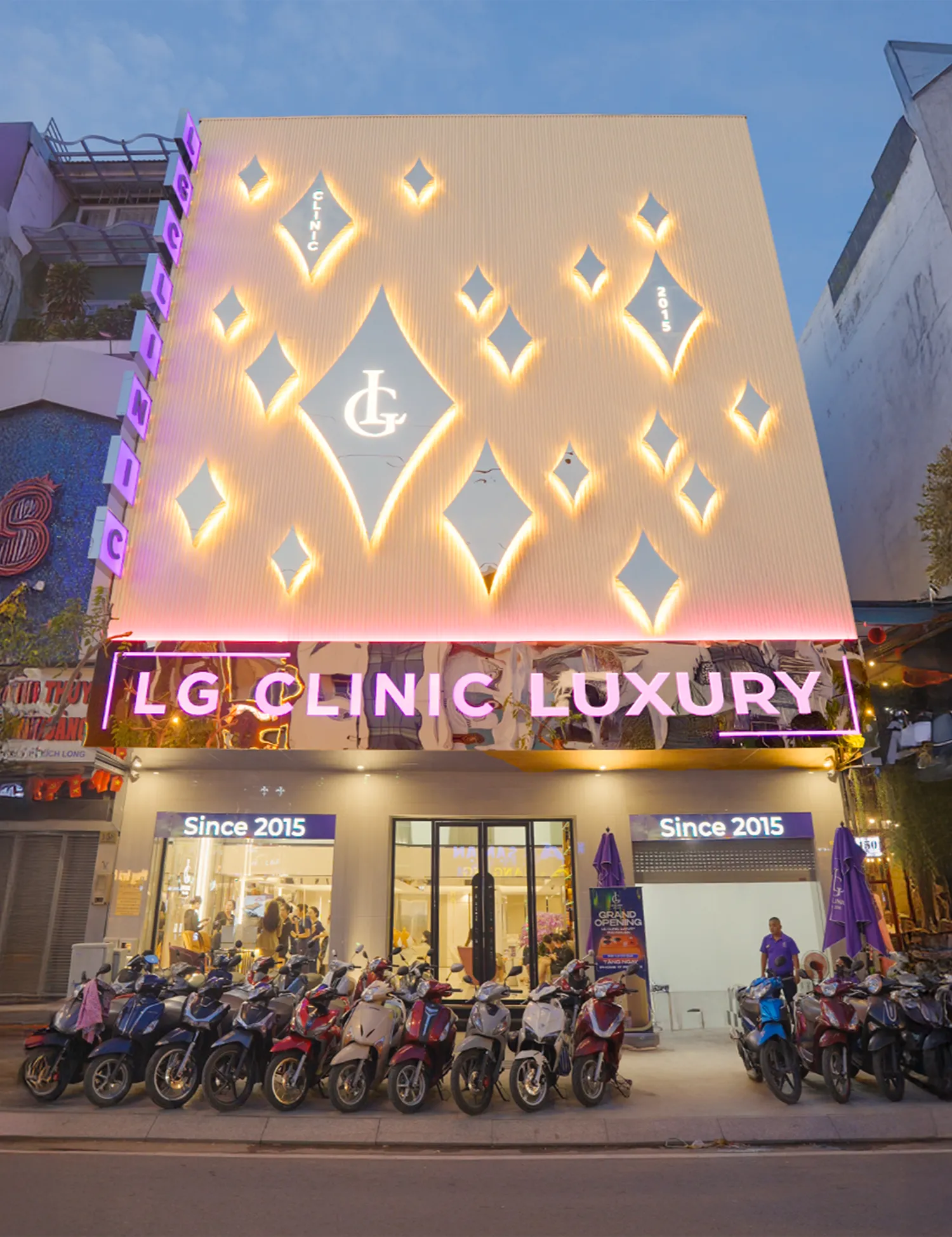 hệ thống các chi nhánh LG Clinic áp dụng công nghệ Iyashi Dôme