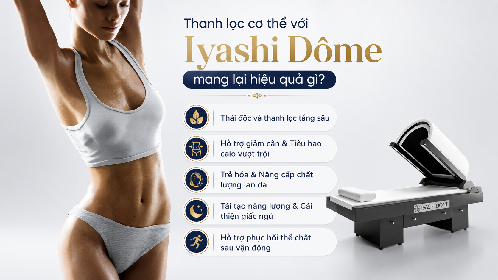 hiệu quả khi thanh lọc cơ thể bằng Iyashi dôme